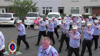 Cloughfern Young Conquerors FB  Rathcoole Protestant Boys FB Annual Parade 240623 [upl. by Erbes]