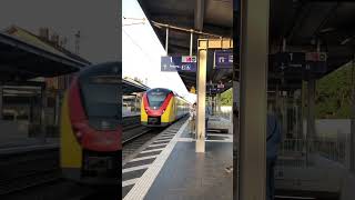 Train in raunheim Bahnhof trains shorts highspeedtrain trainspotting intercityexpress video [upl. by Rotberg871]