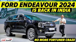 2024 Ford Endeavour India Launch  Toyota Fortuner Rival  Return of Ford Confirmed  Ford Everest [upl. by Eitsirc966]