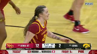 Iowa vs Iowa State  Women Basketball Dec 112024 [upl. by Frances253]