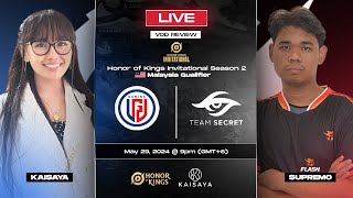 Honor of Kings 8  LGD vs Team Secret VOD Review [upl. by Ehttam]