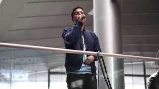 BASIM  Cliche Love Song POP UP CPH AIRPORT [upl. by Ynatil]