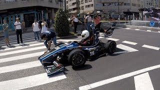 El monoplaza del UVigo Motorsport se presenta en las calles de Vigo  Metropolitano [upl. by Emmit]