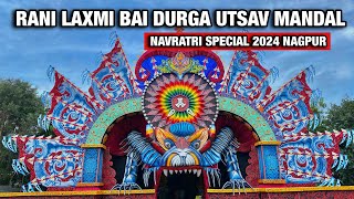 Rani Laxmi hai Durga utsav mandal bana raha hai is saal dragon theme per sundar navratri pandal 2024 [upl. by Aneelahs]