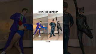 JOKER amp HARLEY QUINN VS BATMAN amp CATWOMAN 😢  dance tremd viral couple funny shorts [upl. by Middleton494]