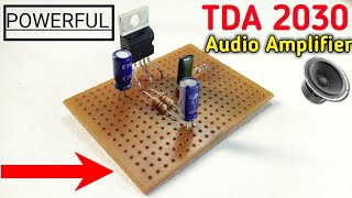 how to make 20wat audio amplifier cricuit using TDA2030ic [upl. by Irt]