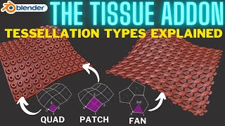 Tissue Addon  Tessellate Options for Blender [upl. by Atenahs]