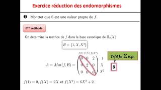 Exercice réduction des endomorphismes avec les polynômes  endomorphisme diagonalisable [upl. by Bolling]