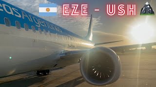 AEROLINEAS ARGENTINAS REPORT  Buenos Aires EZE  Ushuaia USH  Boeing 737 MAX [upl. by Nytsirhc]