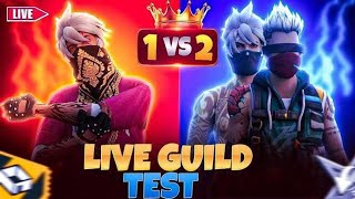 GUILD TESTCS GAMEPLAYCUSTOM ROOMS TEAM CODE ROAD TO GRANDMASTER freefire gyangaming [upl. by Etireuqram705]