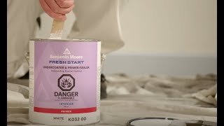 Interior Fresh Start® Undercoater and Primer Sealer  Benjamin Moore [upl. by Cacilie724]