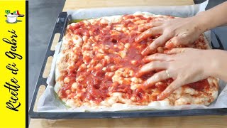 SENZA IMPASTARE🍕PIZZA 1000 BOLLE al cucchiaio Il risultato è incredibile Ricetta di Gabri [upl. by Hillie]