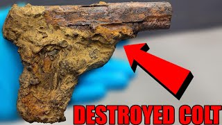 Restoring DESTROYED COLT PISTOL Insanely Satisfying [upl. by Cohlette]