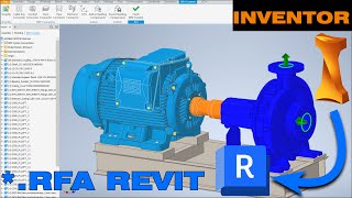 CONVERTIR Ensamble de INVENTOR a FAMILIA de REVIT [upl. by Santoro601]