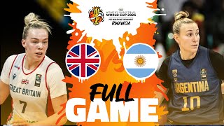 Great Britain v Argentina  Full Basketball Game  FIBAWWC 2026 PreQualifying Tournament [upl. by Carrel]