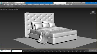 3dsmax Tutorials Tutorial on Modeling a Modern Bed in Interior in 3dsmax [upl. by Emerson]