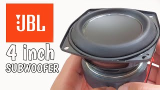 JBL 4 inch SUBWOOFER Speaker BASS TEST [upl. by Araeic455]