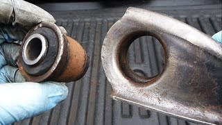 How to Replace Control Arm Bushings EASY [upl. by Nnylacissej934]