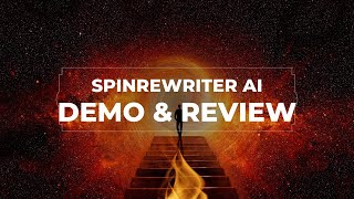 Spin Rewriter 最新加入 人工智能AI  令你產生的文章更獨特 Spin Rewriter AI demo amp review [upl. by Eedoj]