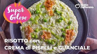 RISOTTO con CREMA di PISELLI e GUANCIALE💚🥓 RICETTA CREMOSISSIMA che sa di PRIMAVERA🥰🌸🌷🌻 [upl. by Bettencourt]