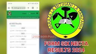 MATOKEO YA KIDATO CHA SITA 2024 FORM SIX EXAMINATION RESULTS NECTA 2024 UPDATES [upl. by Ennazzus589]