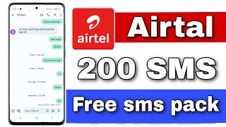 airtel sms pack 2023  airtel sms pack recharge  sms pack airtel  Info title [upl. by Susanna]