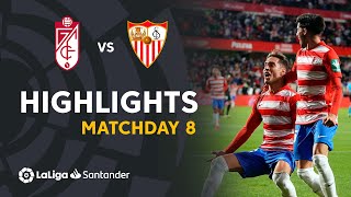 Resumen de Granada CF vs Sevilla FC 10 [upl. by Tildie]