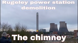 Rugeley power station demolition of the chimmney [upl. by Laerdna]