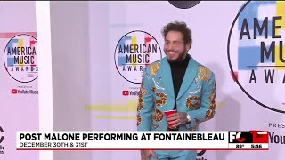 Post Malone set to headline Fontainebleau Las Vegas’ inaugural New Year’s Eve weekend events [upl. by Caton]