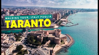 TARANTO Walking Tour  Italy Puglia 4K footage [upl. by Aggappora680]