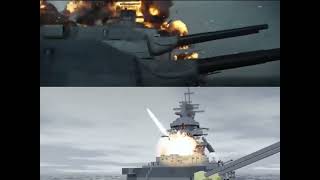 Bismarck Sabaton Music Video And Bismarck BikMCTH Animation Video Comparison [upl. by Adim]