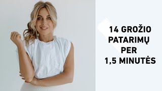 14 grožio patarimų per 15 minutės  Makiažo pamoka [upl. by Enenaej569]