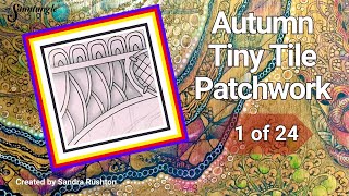 Autumn Tiny Tile Patchwork Tile 1 of 24 [upl. by Esilec]