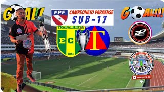 TRABALHISTA 2 X 1 TIRADENTES AO VIVO CAMPEONATO PARAENSE DE FUTEBOL SUB17 2024 CEJÚ 03 🏟️ [upl. by Pelson706]