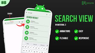 Search View in Material 3 Android [upl. by Valorie]