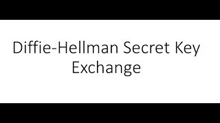 DiffieHellman Secret Key Exchange Simple Explanation  CISSP  Security Engineering [upl. by Solhcin]