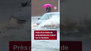 D’importantes quantités de pluie à Québec  Vidéojournal [upl. by Hsaka]