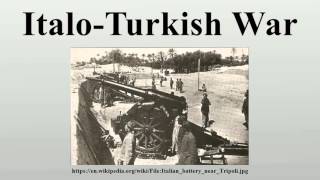 ItaloTurkish War [upl. by Nalra]