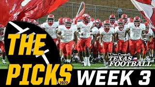 Texas High School Football Predictions Week 3 2022 [upl. by Cheria847]