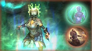 Titan Quest  Jade Seeker  VitalityElemental Dualthrow Doppelganger Shaman Build [upl. by Buseck333]