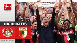 THEY REALLY DID IT  Bayer 04 Leverkusen  FC Augsburg 21  Highlights  Matchday 34 – Bundesliga [upl. by Kriss]