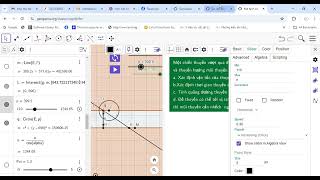 Đo vận tốc nước và thuyền GeoGebra Google Chrome 2024 10 09 16 19 40 [upl. by Nollahp]