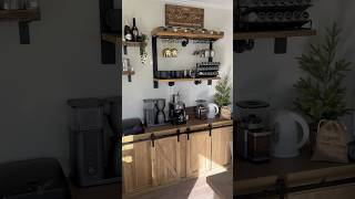 Build your own coffee bar coffeebar coffeetime woodworking diyfurniture farmhouse [upl. by Akehs]