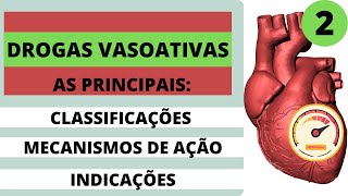 AS PRINCIPAIS DROGAS VASOATIVAS  AULA 2  CLASSIFICAÇÕES  MECANISMOS DE AÇÃO  INDICAÇÕES [upl. by Wootten]