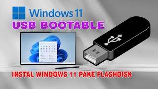 Cara membuat usb bootable windows 11 [upl. by Azar]