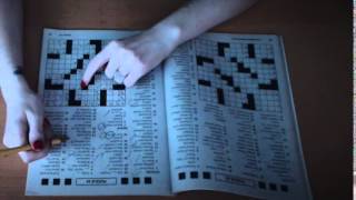 Binaural ASMR Cozy Crossword with Paper and Pencil Sounds [upl. by Donovan]