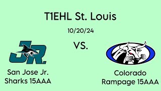 SJ Jr Sharks 15AAA vs CO Rampage [upl. by Ihsar]