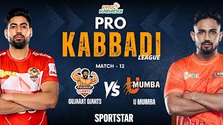 Pkl 11 Live  Gujarat Giants vs U Mumbba head to head  Pro Kabaddi prokabaddi kabaddi pkl [upl. by Chane]