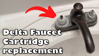 Delta Bathroom Faucet Cartridge Replacement [upl. by Ahsille]