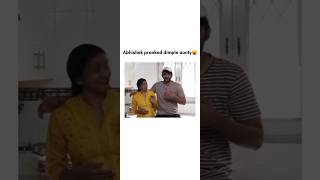 Abhishek pranked dimple aunty😁😬 fukrainsaan funny prank shorts youtube FukraInsaan [upl. by Brote]